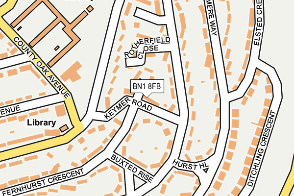 BN1 8FB map - OS OpenMap – Local (Ordnance Survey)