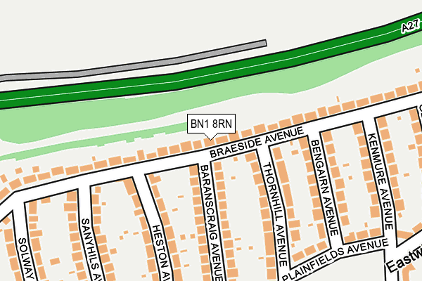 BN1 8RN map - OS OpenMap – Local (Ordnance Survey)