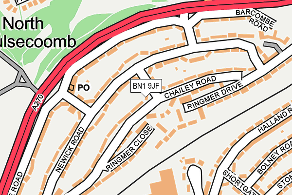 BN1 9JF map - OS OpenMap – Local (Ordnance Survey)