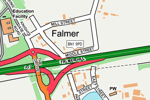 Map of SWAN INN (FALMER) LIMITED at local scale