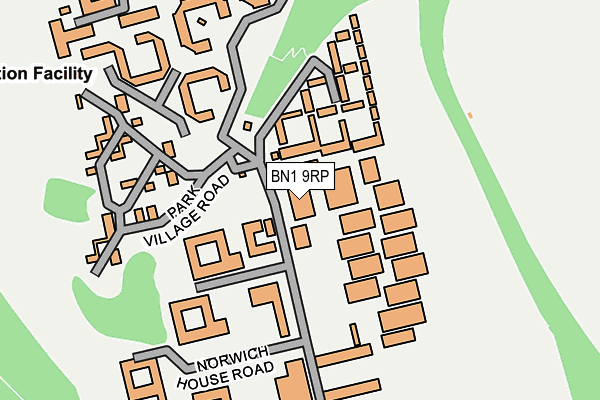 BN1 9RP map - OS OpenMap – Local (Ordnance Survey)