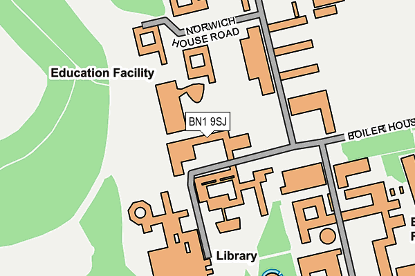 BN1 9SJ map - OS OpenMap – Local (Ordnance Survey)