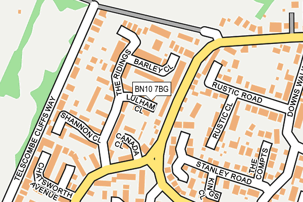 BN10 7BG map - OS OpenMap – Local (Ordnance Survey)