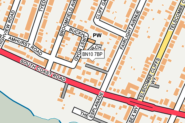 BN10 7BP map - OS OpenMap – Local (Ordnance Survey)
