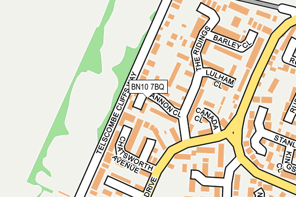 BN10 7BQ map - OS OpenMap – Local (Ordnance Survey)