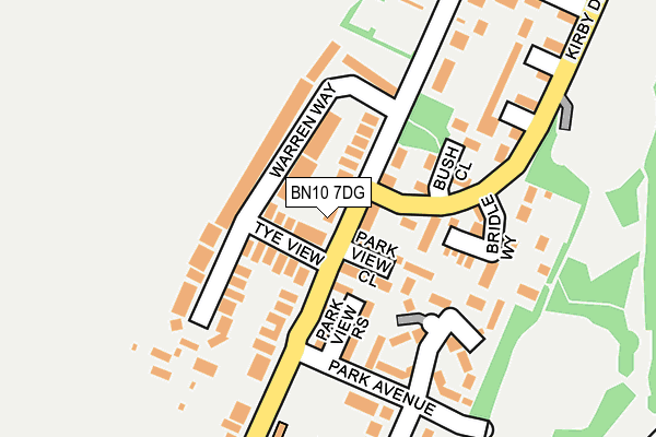 BN10 7DG map - OS OpenMap – Local (Ordnance Survey)