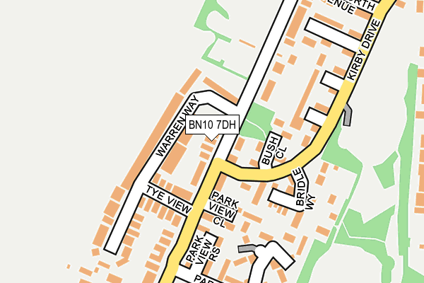 BN10 7DH map - OS OpenMap – Local (Ordnance Survey)