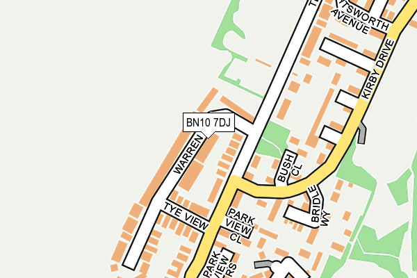 BN10 7DJ map - OS OpenMap – Local (Ordnance Survey)