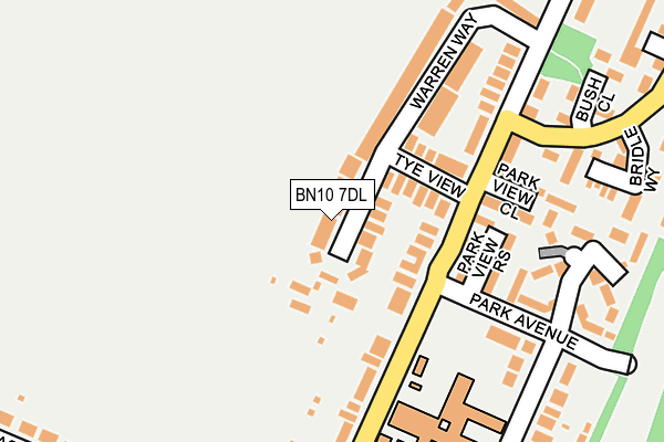 BN10 7DL map - OS OpenMap – Local (Ordnance Survey)