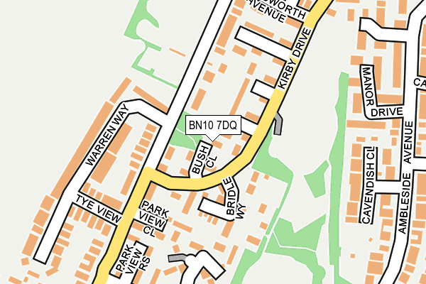 BN10 7DQ map - OS OpenMap – Local (Ordnance Survey)