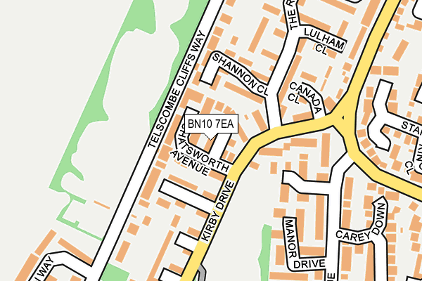 BN10 7EA map - OS OpenMap – Local (Ordnance Survey)