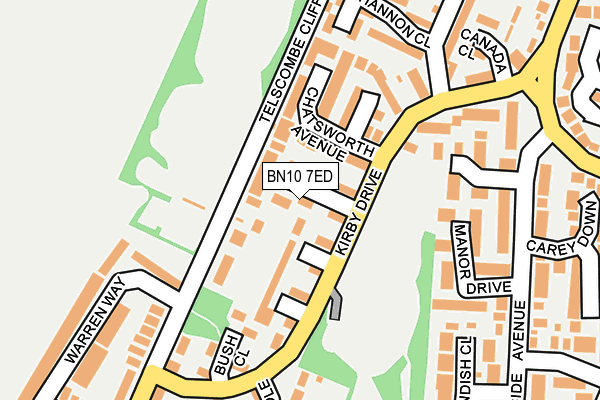 BN10 7ED map - OS OpenMap – Local (Ordnance Survey)