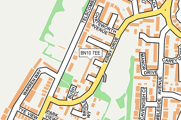 BN10 7EE map - OS OpenMap – Local (Ordnance Survey)