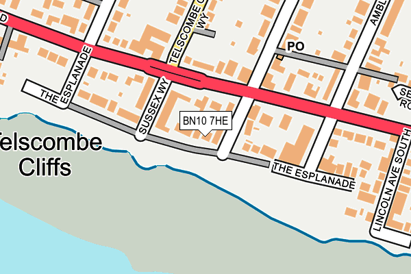 BN10 7HE map - OS OpenMap – Local (Ordnance Survey)