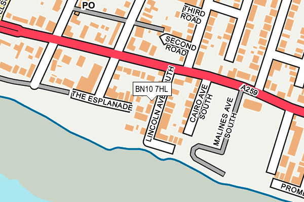 BN10 7HL map - OS OpenMap – Local (Ordnance Survey)