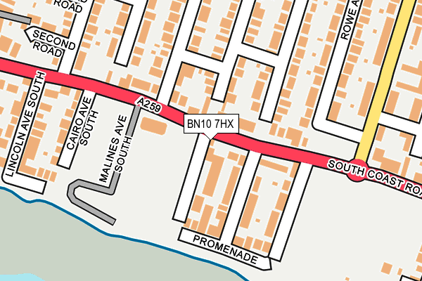 BN10 7HX map - OS OpenMap – Local (Ordnance Survey)