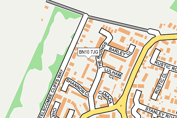 BN10 7JG map - OS OpenMap – Local (Ordnance Survey)