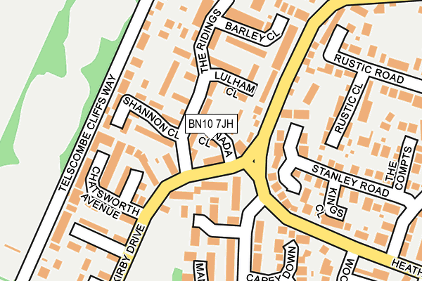BN10 7JH map - OS OpenMap – Local (Ordnance Survey)