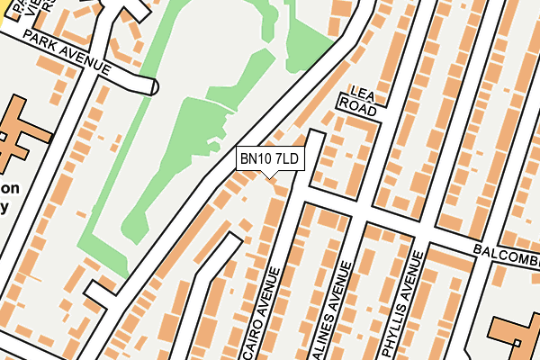 BN10 7LD map - OS OpenMap – Local (Ordnance Survey)