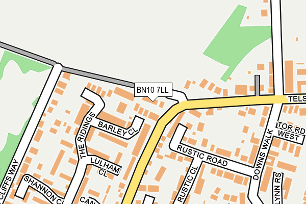 BN10 7LL map - OS OpenMap – Local (Ordnance Survey)