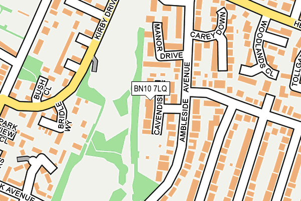 BN10 7LQ map - OS OpenMap – Local (Ordnance Survey)