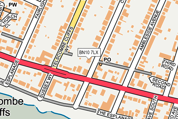BN10 7LX map - OS OpenMap – Local (Ordnance Survey)