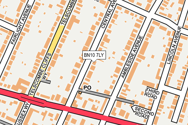 BN10 7LY map - OS OpenMap – Local (Ordnance Survey)