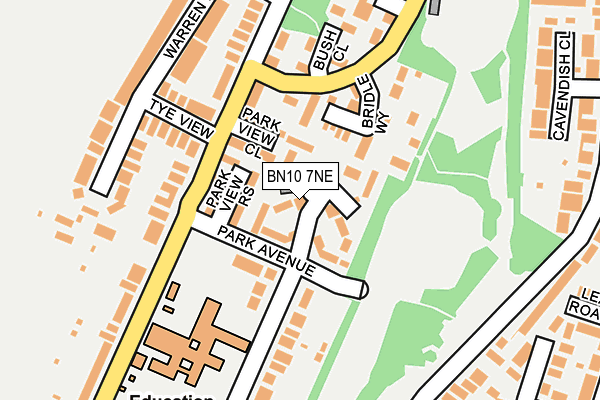 BN10 7NE map - OS OpenMap – Local (Ordnance Survey)