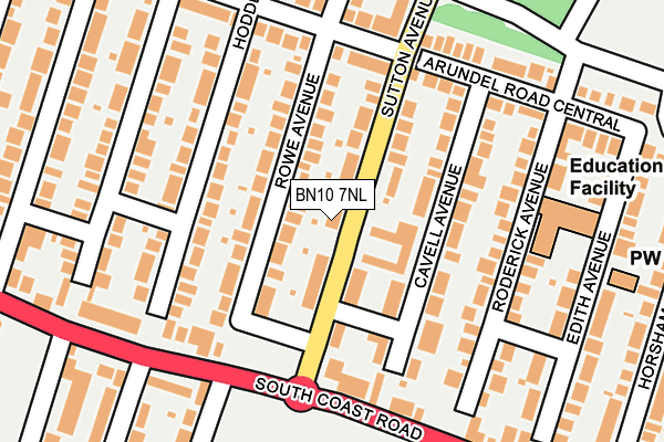 BN10 7NL map - OS OpenMap – Local (Ordnance Survey)