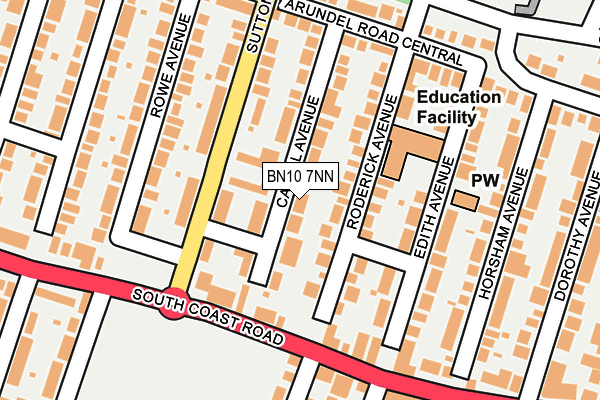 BN10 7NN map - OS OpenMap – Local (Ordnance Survey)