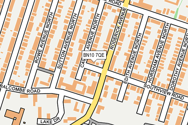 BN10 7QE map - OS OpenMap – Local (Ordnance Survey)