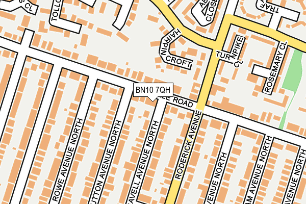 BN10 7QH map - OS OpenMap – Local (Ordnance Survey)