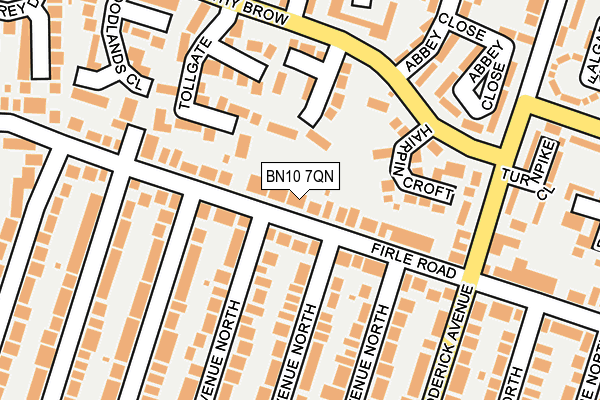 BN10 7QN map - OS OpenMap – Local (Ordnance Survey)