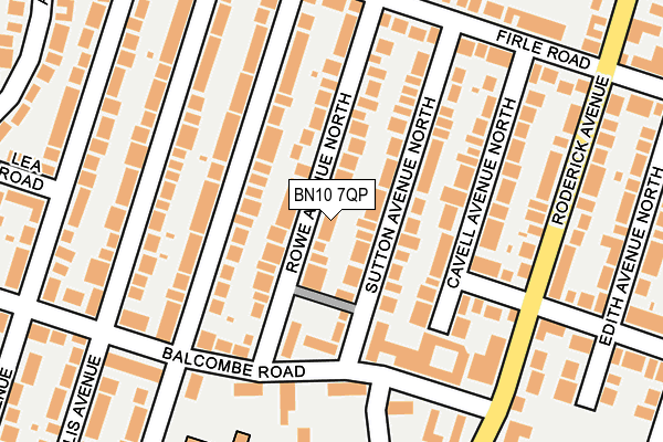 BN10 7QP map - OS OpenMap – Local (Ordnance Survey)