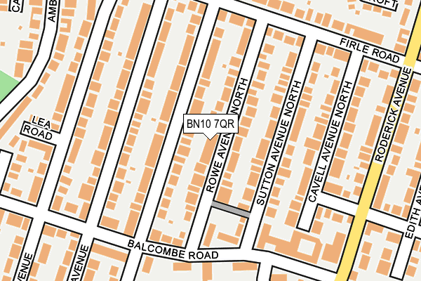 BN10 7QR map - OS OpenMap – Local (Ordnance Survey)