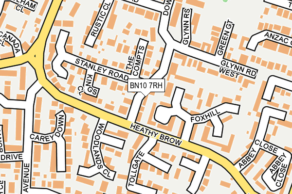 BN10 7RH map - OS OpenMap – Local (Ordnance Survey)