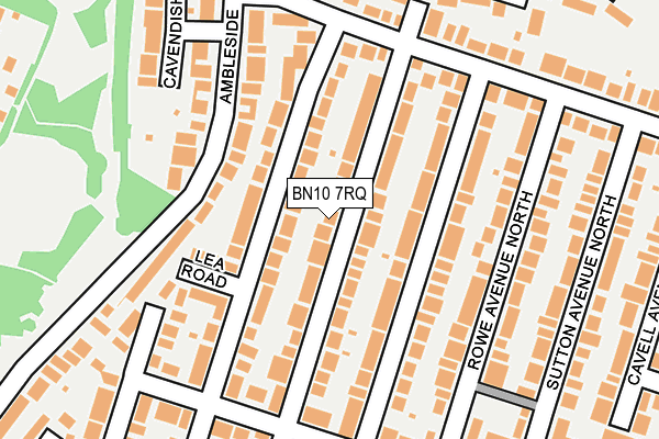 BN10 7RQ map - OS OpenMap – Local (Ordnance Survey)
