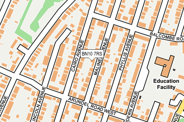 BN10 7RS map - OS OpenMap – Local (Ordnance Survey)