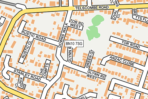 BN10 7SG map - OS OpenMap – Local (Ordnance Survey)