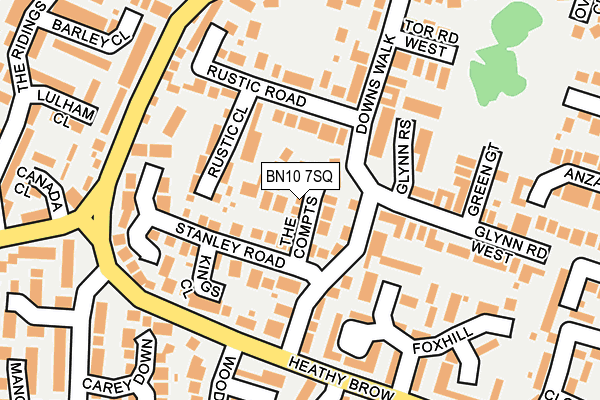 BN10 7SQ map - OS OpenMap – Local (Ordnance Survey)