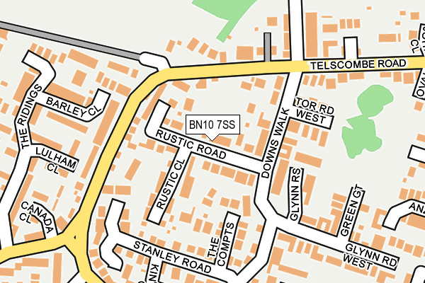 BN10 7SS map - OS OpenMap – Local (Ordnance Survey)