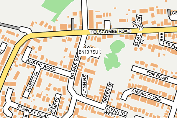 BN10 7SU map - OS OpenMap – Local (Ordnance Survey)