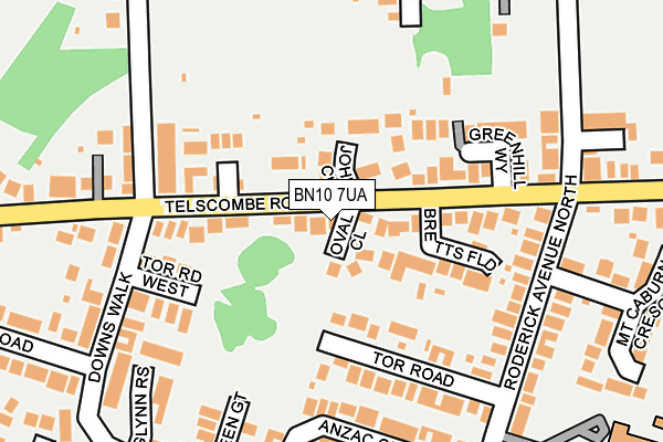 BN10 7UA map - OS OpenMap – Local (Ordnance Survey)