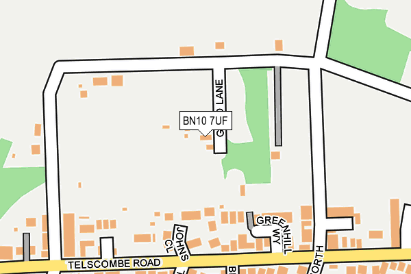 BN10 7UF map - OS OpenMap – Local (Ordnance Survey)
