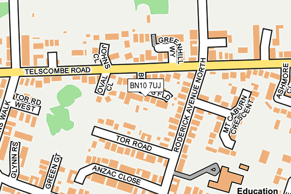 BN10 7UJ map - OS OpenMap – Local (Ordnance Survey)