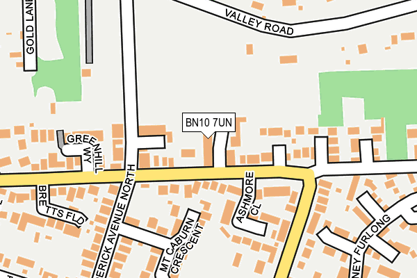 BN10 7UN map - OS OpenMap – Local (Ordnance Survey)