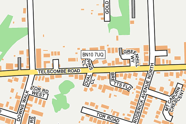 BN10 7UQ map - OS OpenMap – Local (Ordnance Survey)