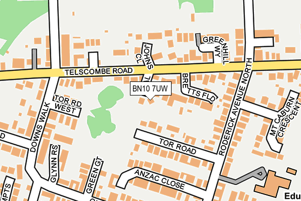 BN10 7UW map - OS OpenMap – Local (Ordnance Survey)