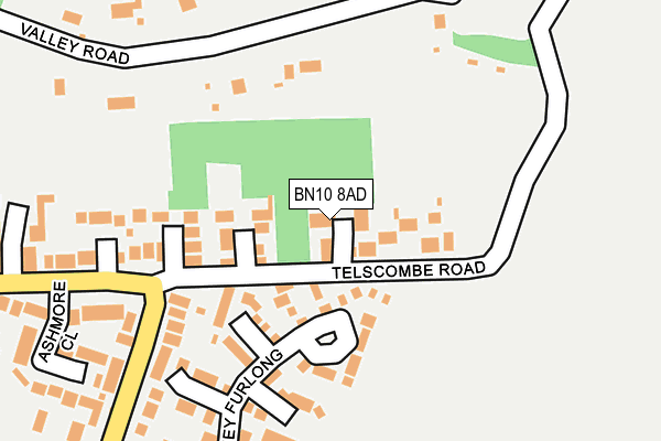 BN10 8AD map - OS OpenMap – Local (Ordnance Survey)