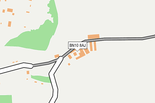 BN10 8AJ map - OS OpenMap – Local (Ordnance Survey)